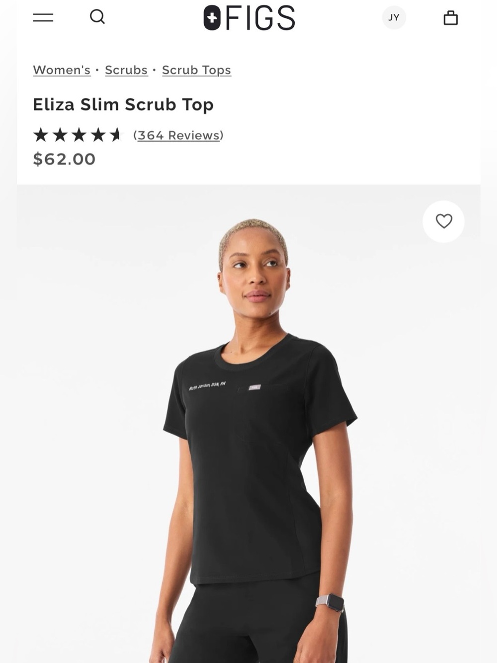 Figs Eliza Scrub Top